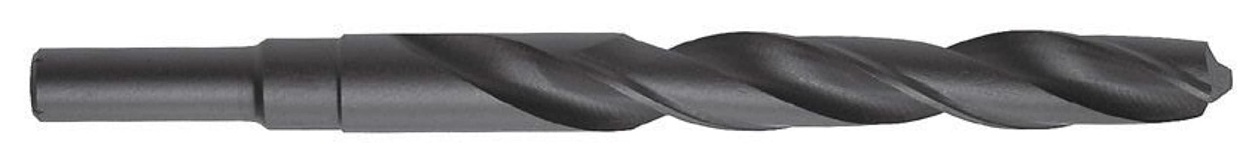 Ruko HSS-R Twist Drill Bit with Reduced Shank, DIN 338, Type N, Black Finish, 16.5 mm Diameter, 184 mm Length, R200165