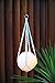 Azura Ciela Design Sky Cradle Cotton Moon Lamp Hanger for 3D Printing Moon Night Light Lunar Lamp Moon Light Lamps Mason Jar Lights & Storm Glass Macrame Hanger, White
