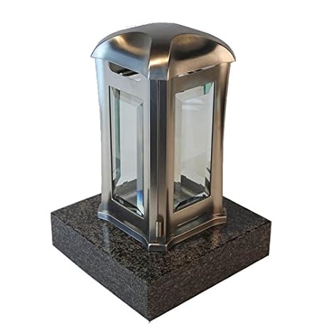 designgrab AEL5AGB1Nero Grablampe Venezia aus Edelstahl, Silber, 13 x 13 x 24 cm