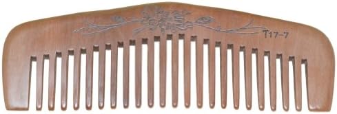 Gift Idea Natural Hande Made Wide Tooth Peach Wood Comb
