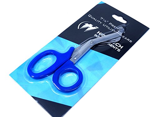 PARAMEDIC UTILITY BLUE BANDAGE FIRST AID TRAUMA EMT EMS SHEARS SCISSORS 7.25 INCH STAINLESS STEEL ( HTI BRAND)