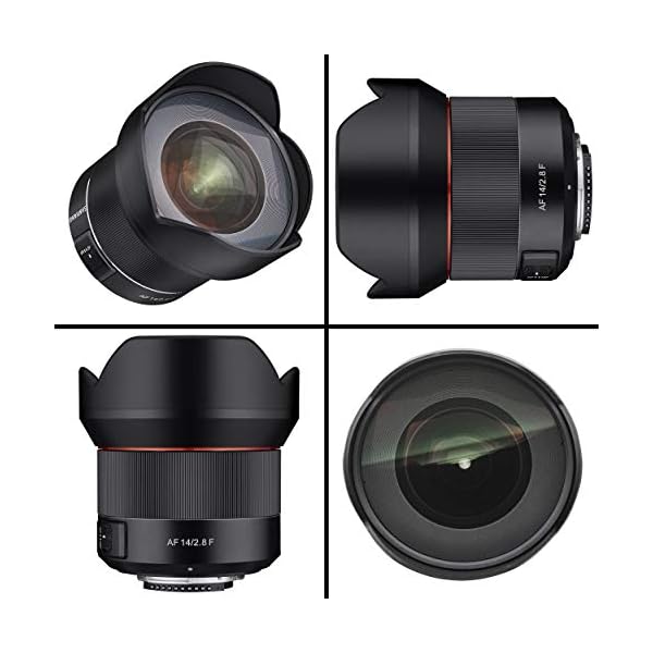 SAMYANG AF 14mm F2,8 kompatibel mit Nikon F - Autofokus Ultra Weitwinkel Objektiv mit 14 mm Festbrennweite für Vollformat Nikon DSLR Spiegelreflex Kameras mit Nikon-F Mount, Metallgehäuse – Bild 6