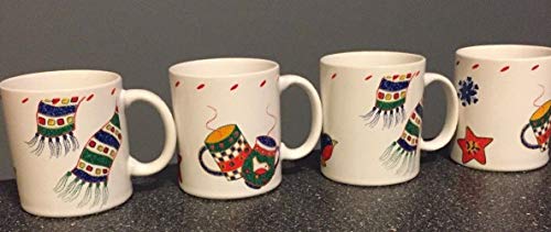 Crate and Barrel SKATING Theme Complete SET/4~ MUGS ~Retired~