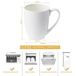 Upscale Coffee Mug Set, Fine Bone China Coffee Cups