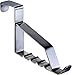 Pro Chef Kitchen Tools Over Door Hook - Bath Towel Hooks - Behind Door Jewelry Holder Clothing Organizer - Office Cubicle Purse Hanger for Hand Bags Coats - No Drill Towel Rack for Bathroom Storage