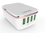 VRLEGEND USB Wall Charger Adapter Plug,USB Desktop Charger Fast Charging Hub USB Power Adapter 4 USB Ports with Smart ID 4.4A for iPhone 7 / 7 plus, iPad, Samsung Galaxy, and other Smartphone Tablet