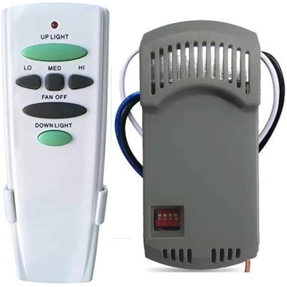 Universal Ceiling Fan Remote Control And Receiver Kit Replacement Of