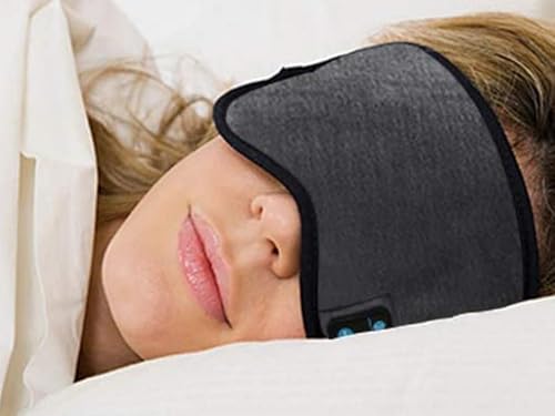 Sleep Mask with Built-in Bluetooth Headphones, Wireless Music Mask, Touch Control, Noise Cancelling, Lightweight and Comfortable for Travel, Nap, Yoga, Sleep and Rest