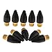Flameer 1/8 inch NPT Rubber Brass Tip for Air Blow Guns - 10 PCS Set for Tools Air Blow Guns