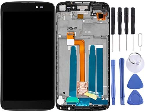 OIUY Phones Replacement Parts LCD Screen and Digitizer Full Assembly with Frame for Alcatel One Touch Idol 3 5.5 LTE / 6045 (Black),Full Repair Tool (Color : Black)