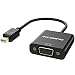 VicTsing Mini DisplayPort (Thunderbolt) to VGA Adapter, 1080P Full HD Gold Plated DP to VGA for Apple MacBook, MacBook Pro, MacBook Air, iMac, Mac Mini, Mac Pro,Black primary
