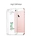 Unov Case for iPhone SE (2016) iPhone 5s iPhone 5 Clear with Design Embossed Pattern TPU Soft Bumper Shock Absorption Slim Protective Back Cover 4 Inch (Death Hallows)