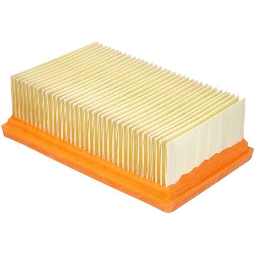 Kaercher Original Flachfaltenfilter KFI 4410: 1 Stueck, Flachfaltenfilter in patentierter Filterbox, fuer non-stop Nass- und Trockensaugen, passgenau fuer Kaercher Nass-/Trockensauger