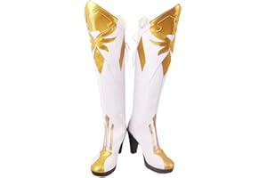 loveian Womens Genshin Impact Paimon Boots Shoes Halloween Cosplay Costume
