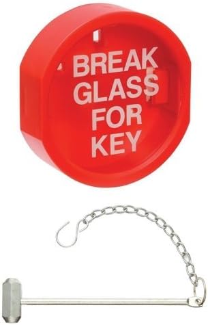 Guardian Fire 103595 Plastic Front Keybox/ Hammer - Red by Guardian Fire