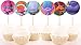 ZOIN Trolls Cupcake Toppers Party Supplies Decorations Set of 40