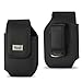 Motorola Tundra va76 Vertical Leather Case with Magnetic Closure and Belt Clip on the Back.