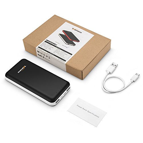 Topmate Power Bank Portable Charger 20000mAh External Battery with One Input 2.5A＆Output 3A Type-C and Dual-Ports USB Output Backup Battery Packs for Android iOS Devices etc.|Black … - Thumbnail 6