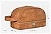 SLEEKO's Leather Toiletry Bag with Free Leak-proof 2 Bonus Travel Bottles - Water-Resistant Premium Quality Dopp Travel Accessory Kit for Toiletries,Shaving and Grooming Supplies & More