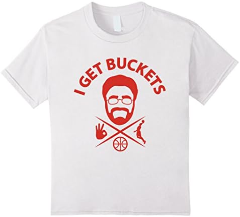 Kids I Get Buckets T Shirt 12 White