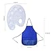 Sparklelife Kids Children Fabric Apron Smock 6 Color Painting Art Paint Tray Palette Kit 6 Pack