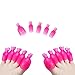 Teenitor Nail Clips, 20 Pieces Toenail and Finger Nail Clip - Hot Pink