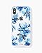 Sonix Indigo Flower Case for iPhone X/Xs Women's Protective Blue Floral Clear Case compatible with iPhone X, iPhone Xs