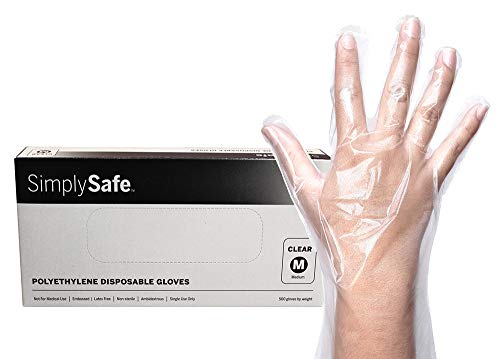 image for SimplySafe Poly Food Service Disposable Gloves, Translucent, 500 per B