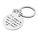 MJartoria Dad Mom Gift from Daughter for Birthday, Dad I will always be your little girl-Free Stamped Keychain Ring
