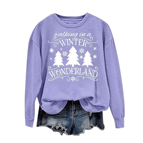Plus Size Funny Christmas Shirts for Women Long