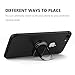 TIGERNU Phone Ring Holder,Magnetic/Universal 360 Degrees Rotation/90 Degrees Flip,Finger Ring Stand Grip Kickstand Mount iPhone Ring, iPad, Samsung, Cell Phone (Black)