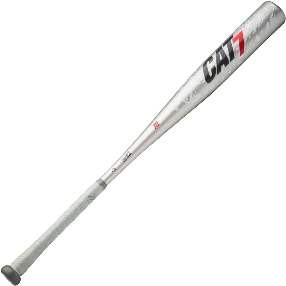 Marucci CAT7 Silver -3 BBCOR Baseball Bat, 2 5/8" Barrel, 33"/ 30 oz