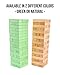 Buzzed Blocks Adult Drinking Game - 54 Blocks with Hilarious Drinking Commands on 40 of Them | Perfect Party Starter | Entertaining Party Game for Adults | Novelty Funny Gift (Natural)