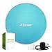 Trideer Exercise Ball (45-85cm) Extra Thick Yoga Ball Chair, Anti-Burst Heavy Duty Stability Ball Supports 2200lbs, Birthing Ball with Quick Pump (Office & Home & Gym)