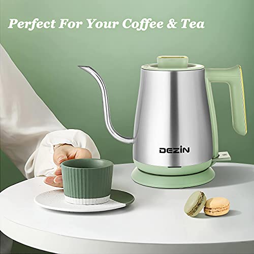Dezin Electric Gooseneck Kettle, Electric Tea kettle with 304 Stainless