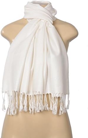 Women's Elegant Pashmina Silk Blend Soft Wrap Scarf Shawl