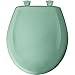 Bemis Classic Colors Slow Close Toilet Seat, Easy Clean Hinges and Durable Plastic Seat, Made in USA, Round, Ming Green