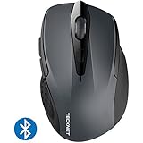 TeckNet 2400DPI Bluetooth Wireless Mouse, 24 Month Battery Life With Battery Indicator, 2400/1500/1000dPi