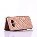 Galaxy S8 Plus Case,Hidden Back Mirror Wallet Case with Stand Feature and Card Holder for Samsung Galaxy S8 Plus (Rose Gold)