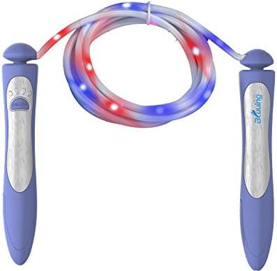 Best Christmas Gift Led Glowing Competitive Jumping Rope for Kids with Plastic Grip Show Different Color as Different Speed