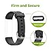 Letsfit Replacement Bands for Fitness Tracker ID115U HR, ID115U HR Accessory Bands, Adjustable Replacement Straps, 3 Pack (Black, Pink, Purple)