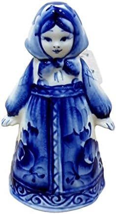 Russian Gzhel Handmade Hand Painted Porcelain Souvenir Little Alyonka Directly from Russia.