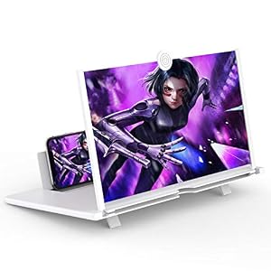 14-Screen-Magnifier-for-Cell-Phone-3D-HD-Magnifing-Projector-Screen-Enlarger-for-Movies-Videos-and-Gaming–Foldable-Phone-Stand-Holder-with-Screen-AmplifierCompatible-with-All-Smartphones-White