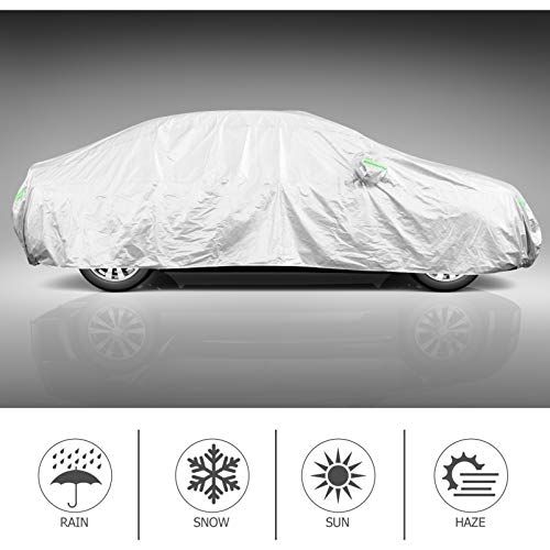 GARNECK Volledige Autobeschermingshoes Krasbestendige Autohoezen Autohoezen Voor Alle Weersomstandigheden Aluminiumfolie… - Afbeelding 5