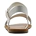 Ollio Women's Shoe Comfort Simple Basic Ankle Strap Flat Sandals