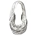 Wrapables® Lightweight Musical Notes Infinity Scarf, White