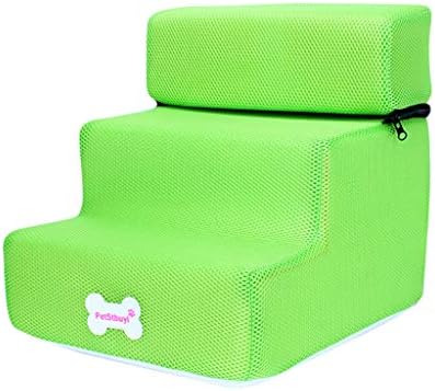 SuperUS Doggy Steps Pet Stairs Portable Foam Pet Stairs | Steps for Dogs & Cats | Dog & Cat Ramp | Perfect for Bed & Sofa |