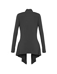 DRSKIN chaqueta de punto de manga larga abierto, frontal de mujer