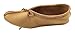 Bastien Industries Women's Maple Tan Moose Hide Leather Ballet Earthing Moccasins (7, Maple Tan)