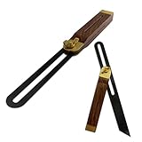 Quality Brass Inlay Adjustable Sliding Bevel